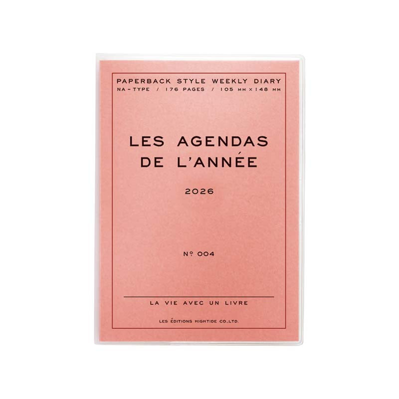 2026 A6 Block Poche Planner - Pink