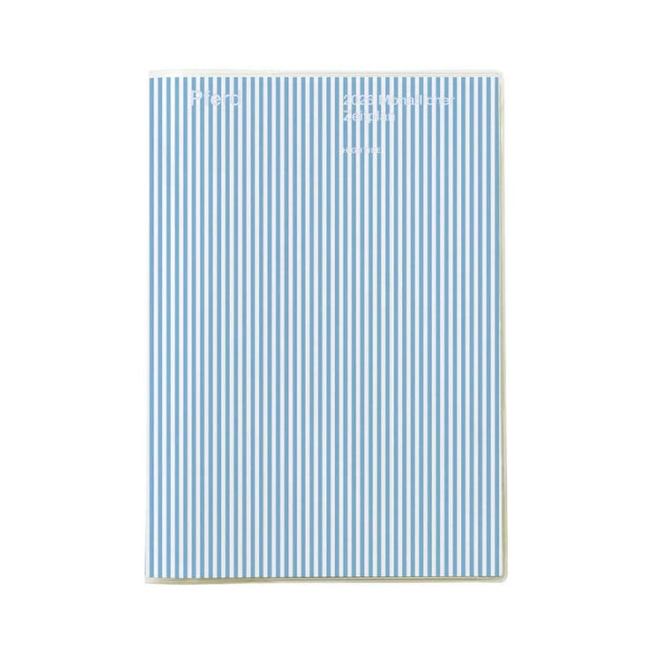 2026 Diary B6 Monthly Planner - Papillon: Blue Stripe