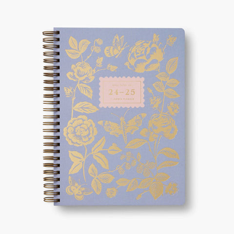 2025 English Rose 17-Month Academic Softcover Spiral Planner