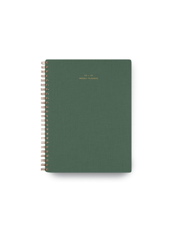 2025-2026 Weekly Notebook Planner - Fern Green