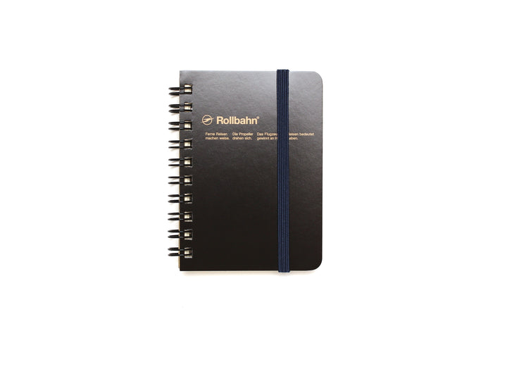 Rollbahn Mini Memo Notebook - Grid: Black