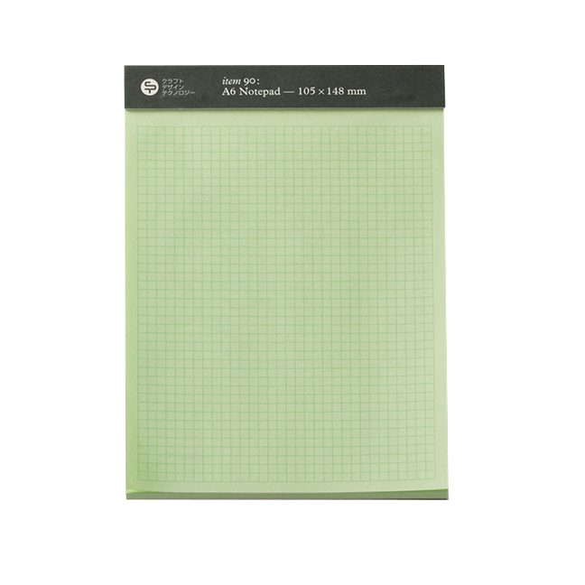 A6 Notepad - Dark Green