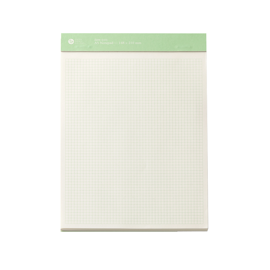 A5 Notepad - Pale Green