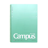 Green Soft Ring B5 Notebook - Lined