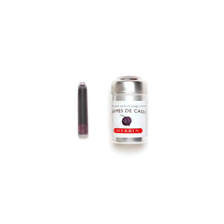 J. Herbin Metal Tin FP Cartridges - Larmes De Cassis