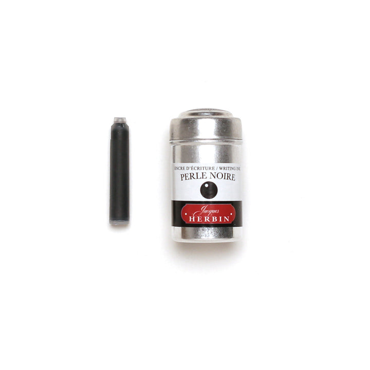 J. Herbin Metal Tin FP Cartridges - Perle Noire