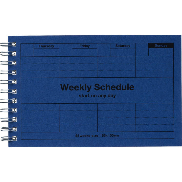Dayfree Weekly Schedule Planner - Blue
