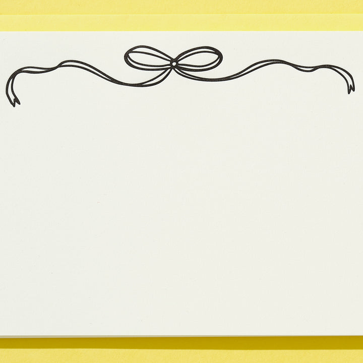 BW Bow Letter Sheet Set