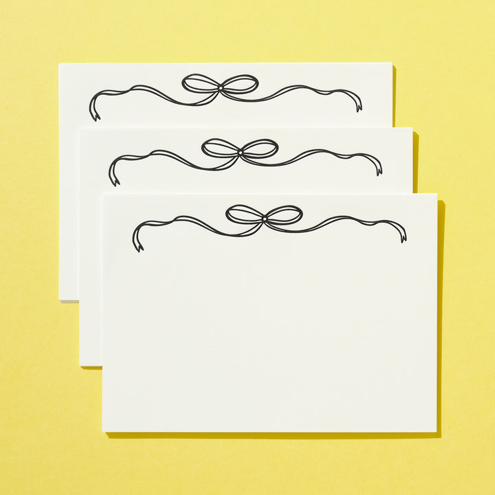 BW Bow Letter Sheet Set