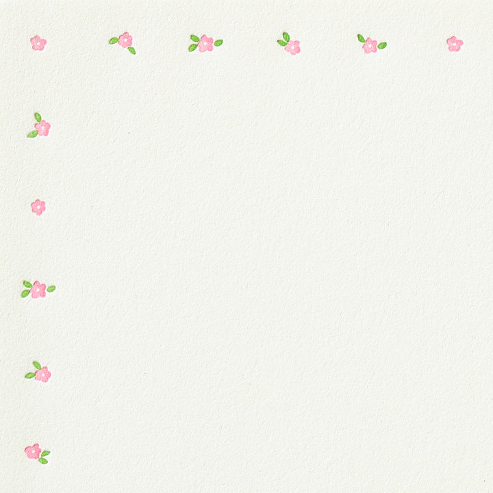 Mini Floral Pink Letter Sheet Set