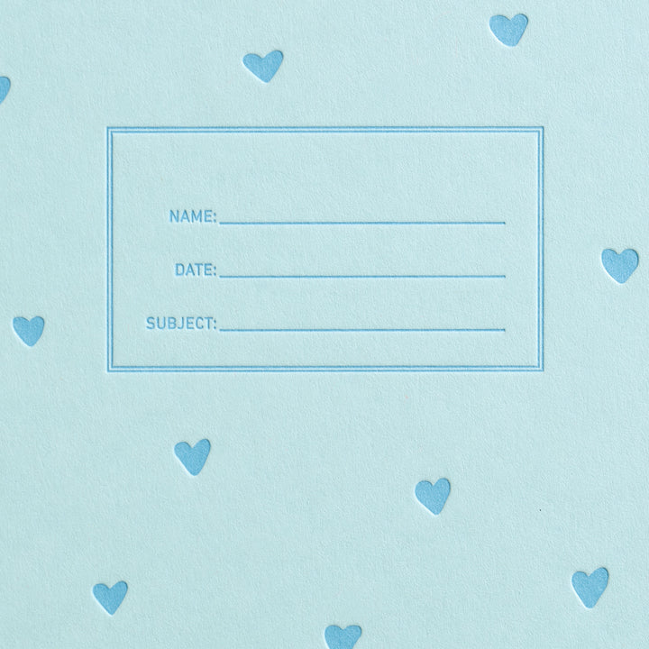 Standard Notebook - Blue Hearts