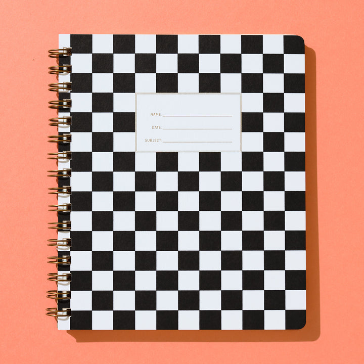 Standard Notebook - Checker Black
