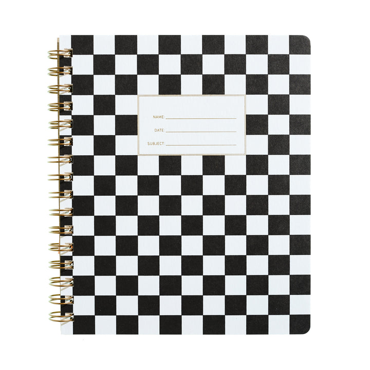 Standard Notebook - Checker Black