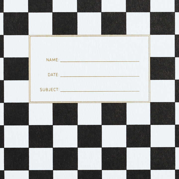 Standard Notebook - Checker Black