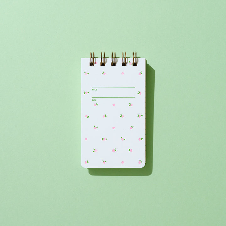 Reporter Notebook - Mini Floral Pink