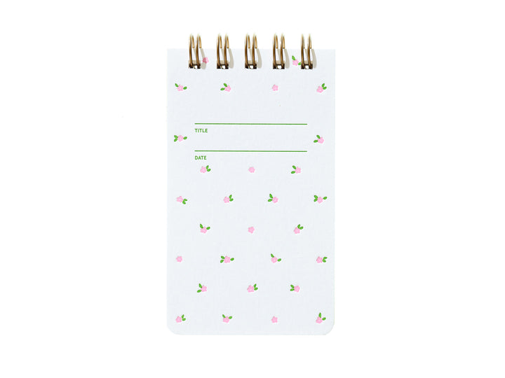 Reporter Notebook - Mini Floral Pink