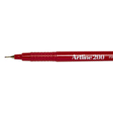 Artline 200 Sign Pen 0.4mm - Dark Red