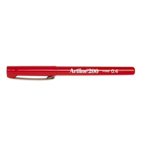 Artline 200 Sign Pen 0.4mm - Red