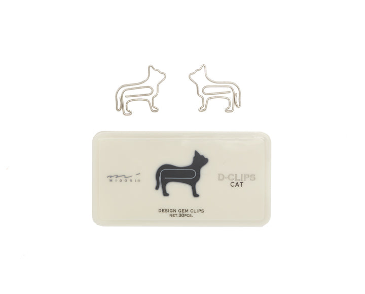 Midori D-Clips Cat Paperclips