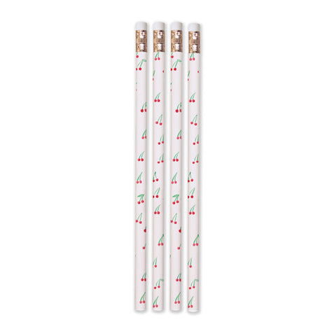 Cherries on Top Pencils - Set of 4
