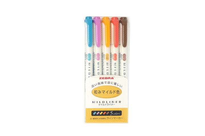 Mildliner 5 Color Highlighter Set - RC