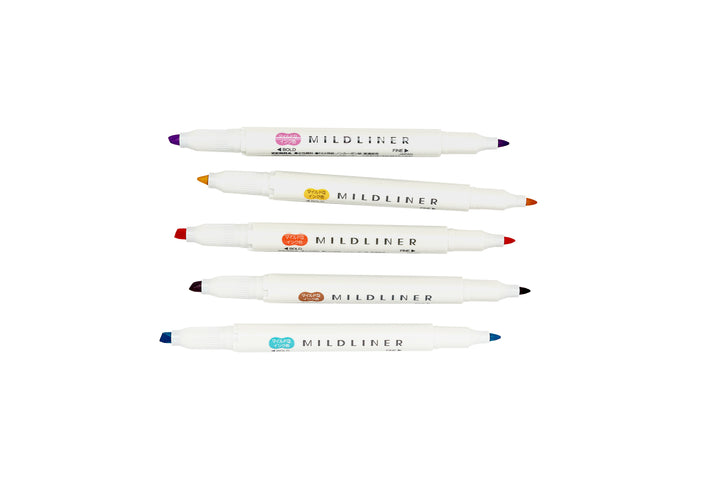 Mildliner 5 Color Highlighter Set - RC