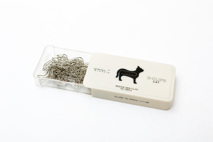 Midori D-Clips Cat Paperclips