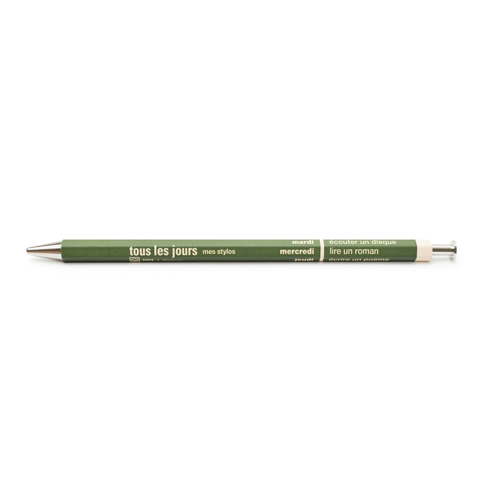 Tous les Jours Ballpoint Pen - Olive Green
