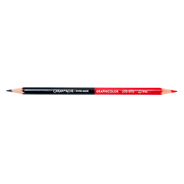 Caran d'Ache Graphicolor Red/Graphite Bicolor Pencil — The