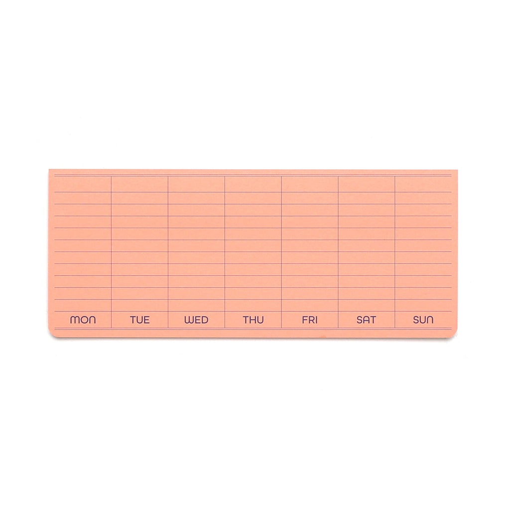 Sticky Memo Pad (Weekly) - Pink