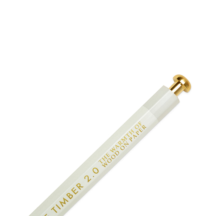 Penco Prime Timber Brass Lead Holder - White