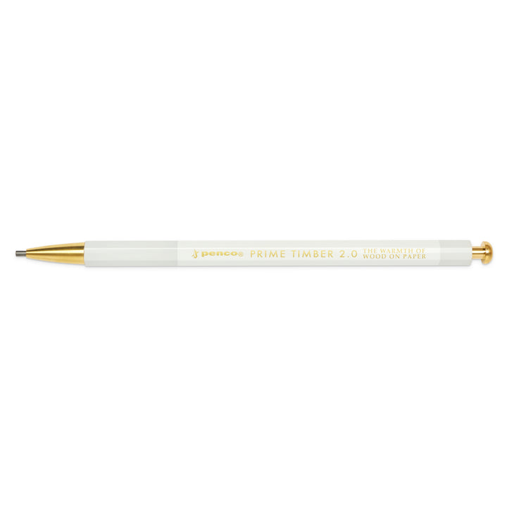 Penco Prime Timber Brass Lead Holder - White