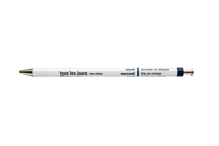 Tous les Jours Ballpoint Pen - White