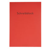 Schreibblock Writing Pad - A4 Red