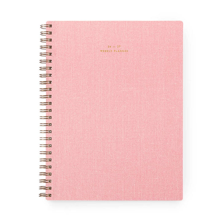 2026-2027 Weekly Notebook Planner - Blossom Pink