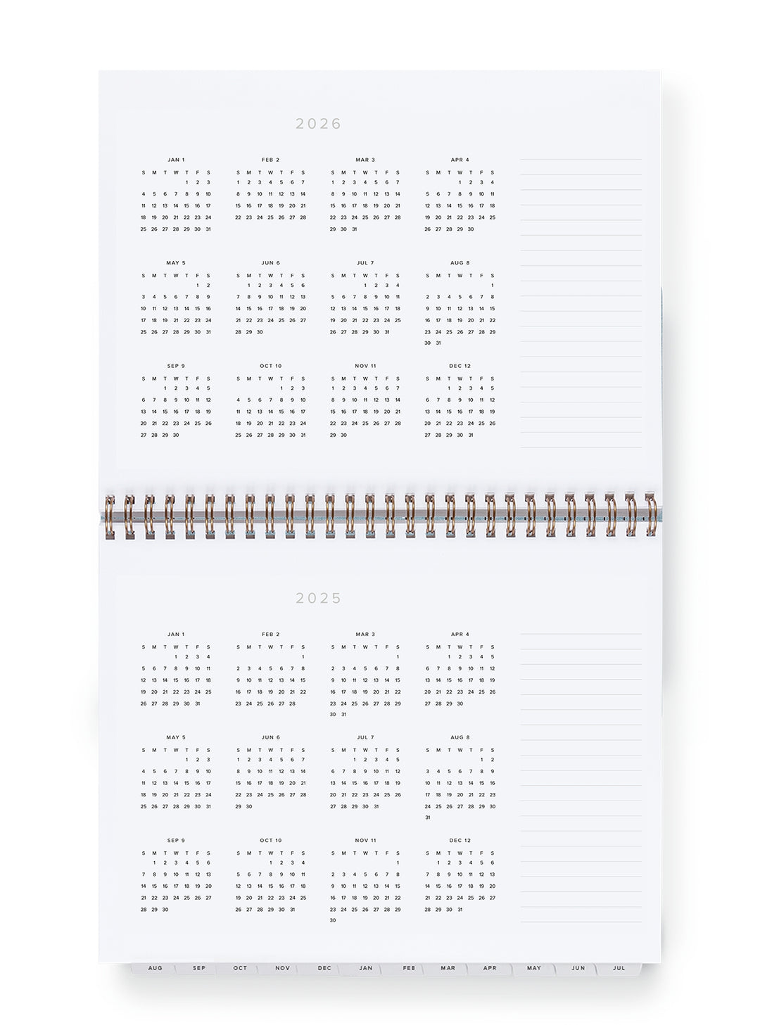 2025-2026 Academic Weekly Task Planner - Chambray