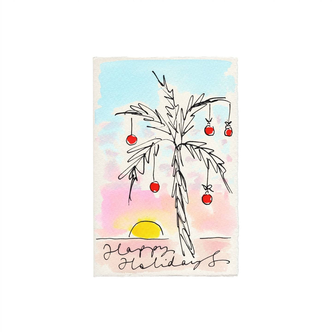 Happy Holidays Palm Tree