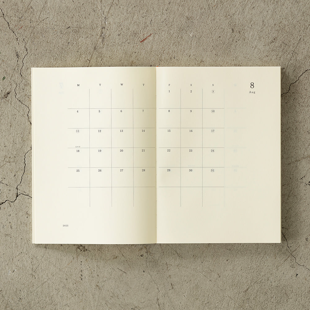 Midori Notebook Diary 2025: A5