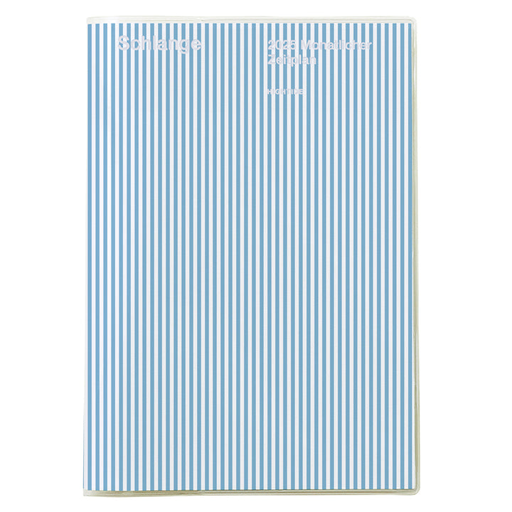 2025 Diary B6 Monthly Planner - Papillon: Blue Stripe