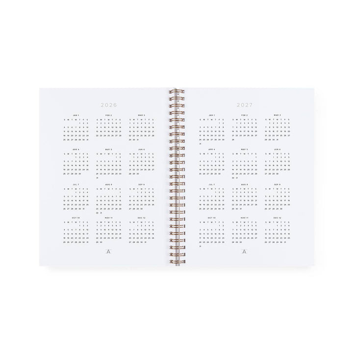 2026-2027 Weekly Notebook Planner - Blossom Pink
