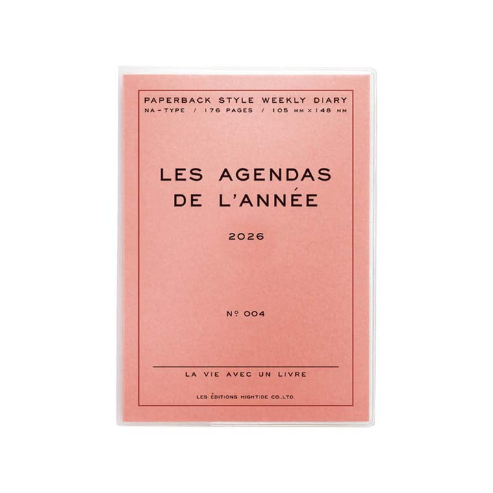 2026 A6 Block Poche Planner - Pink
