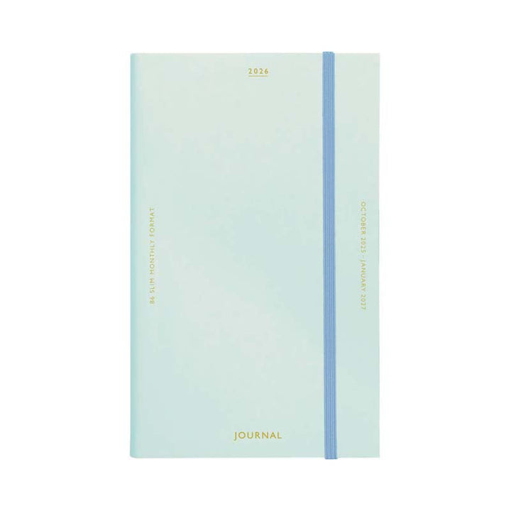 2026 Monthly Planner B6 Slim - Katy: Light Blue