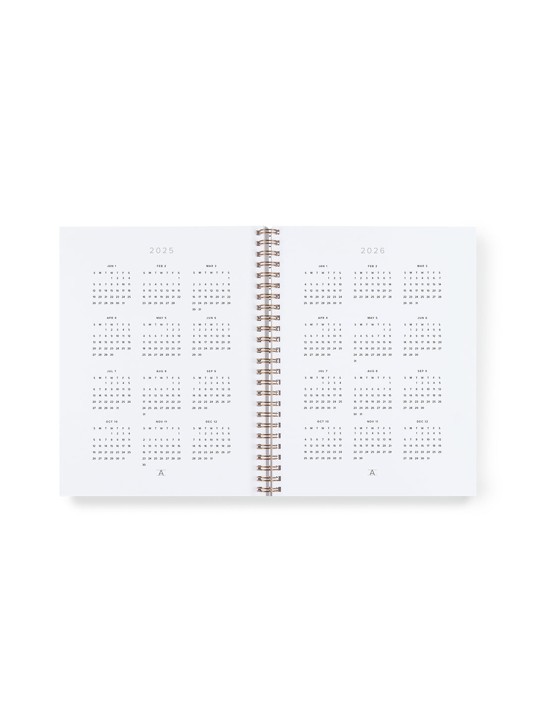 2025-2026 Weekly Notebook Planner - Chambray Blue