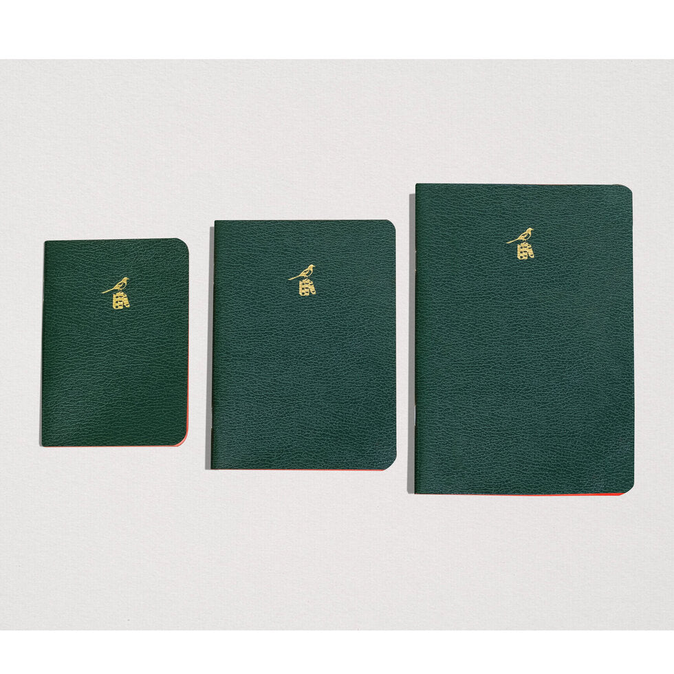 Bieffe Roma Small Blank Notebook - Green