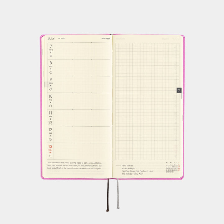 2025 Hobonichi Techo Weeks - Colors: Sweet Purple