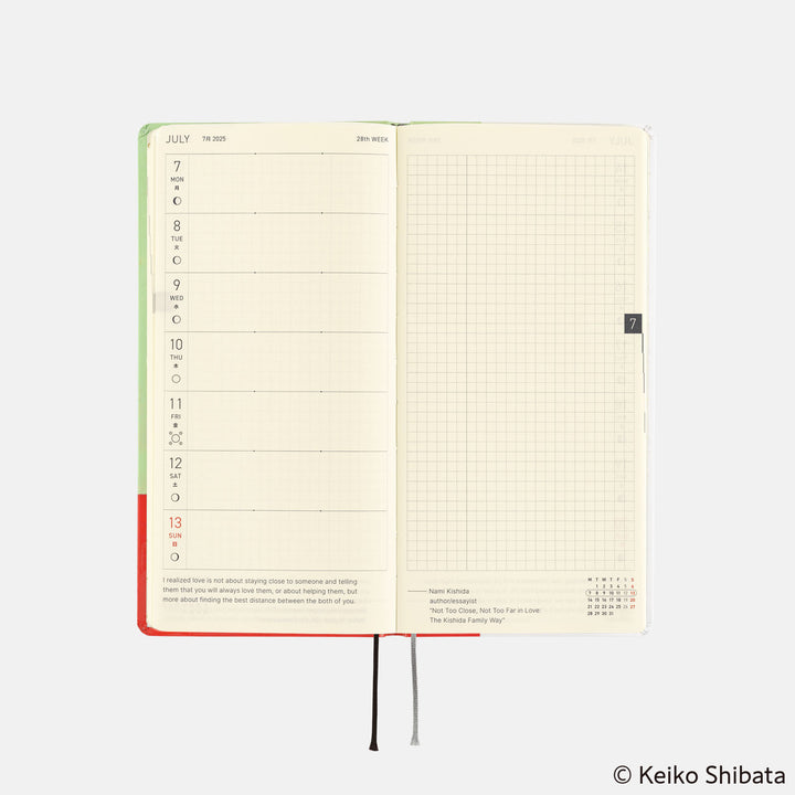 2025 Hobonichi Techo Weeks - Keiko Shibata: Thanks For Your Hard Work, Aoki-san