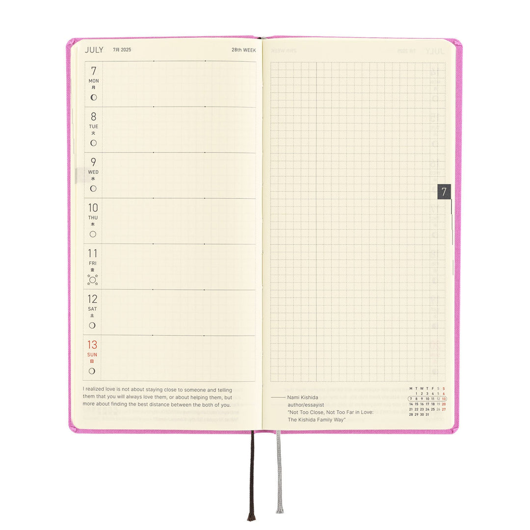 2025 Hobonichi Techo Weeks - Colors: Sweet Purple