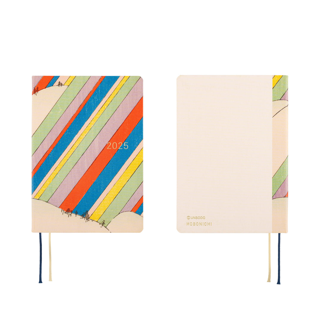 Hobonichi HON A6 2025 - Unsodo: Bijutsukai (Rainbow)