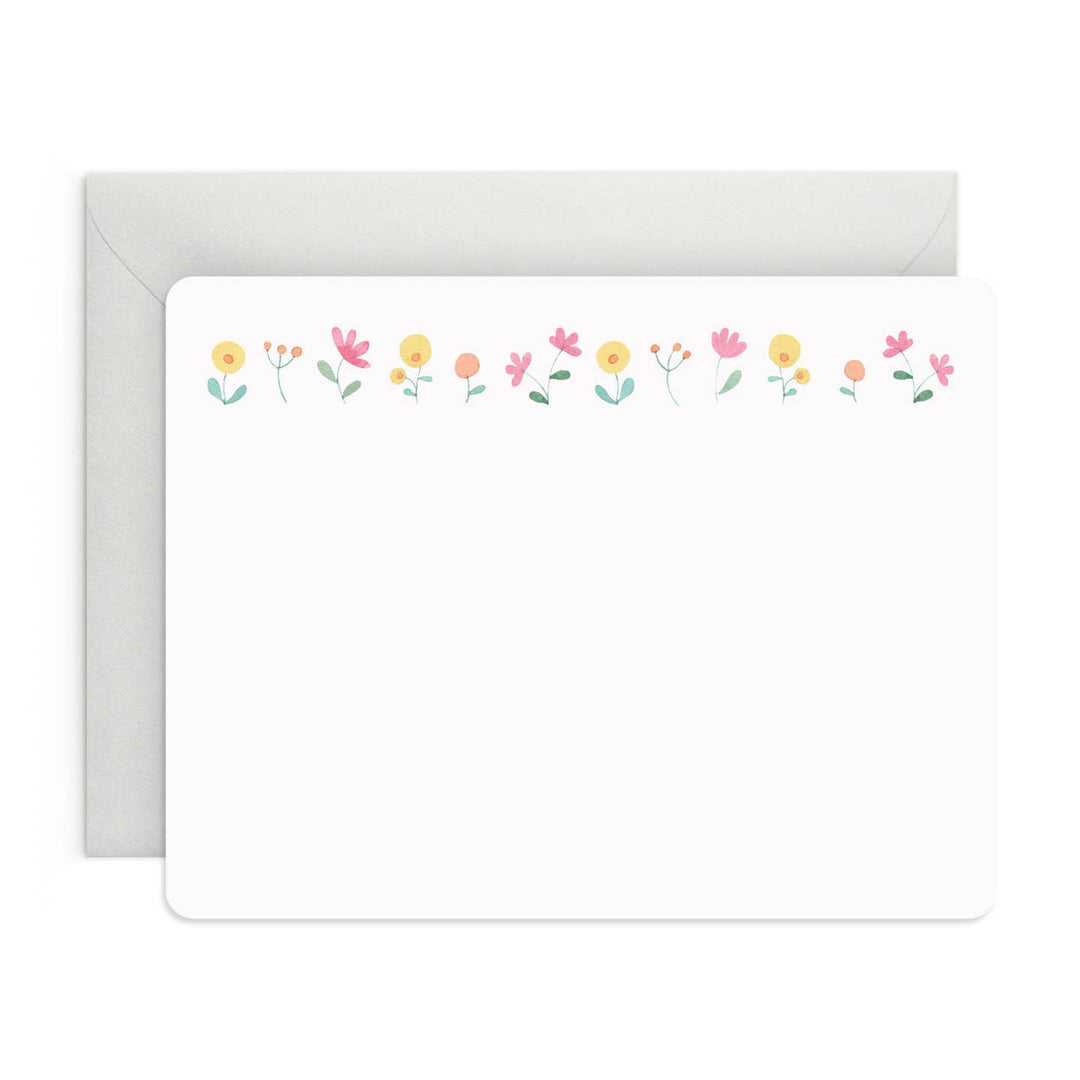 Spring Flowers Flat Note Box Set