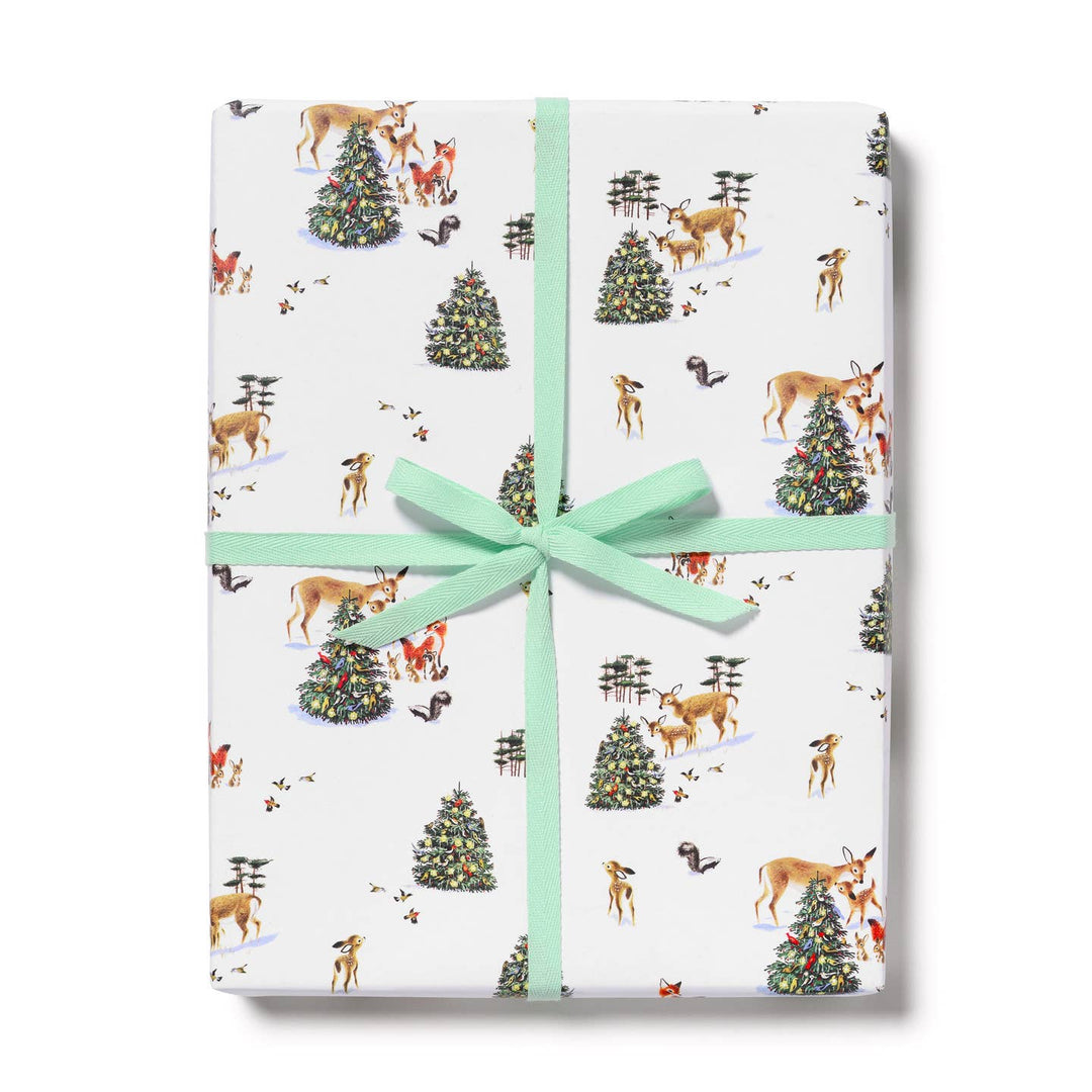 Forest Christmas Wrap - Single Sheet